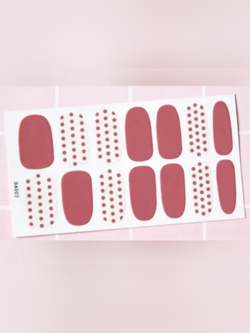 $1 Pink Nail Wraps Sticker Wraps $1 WITH ANY $10 ORDER OR MORE ITEMS